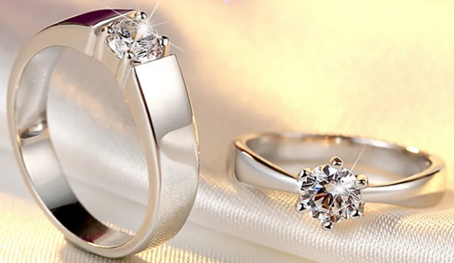 커플 반지 다이아몬드 S925 PT 웨딩 패션 약혼 기념일 도매 목걸이 토크 솔리테어 레이디 디자이너 영국 록 크리스탈 여성 파리 EUR 미국