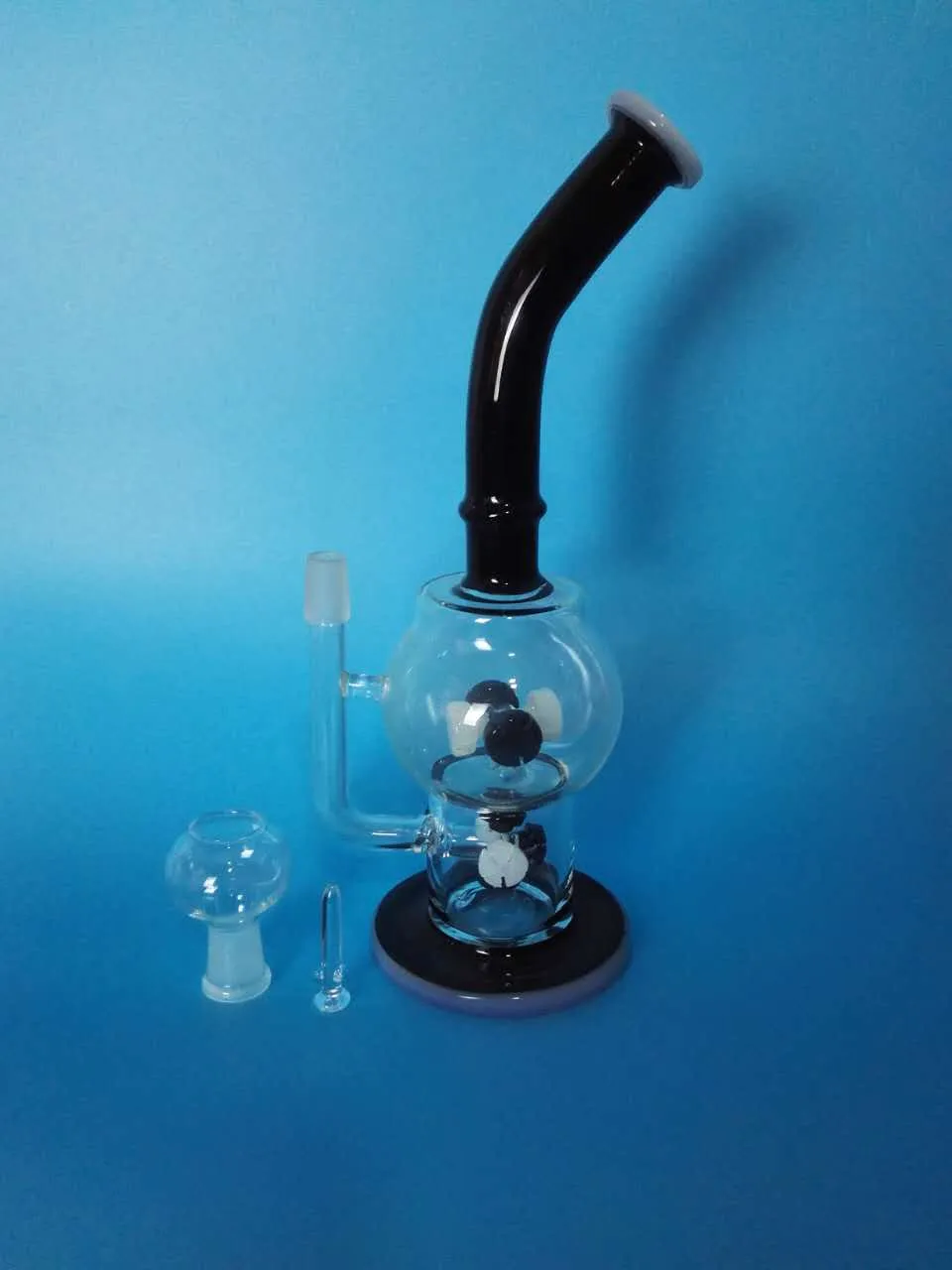 Hög: 27cm Glas Vattenrör Till Salu Billiga Glas Percolator Bong Rökning Hookah Ny Ankomst