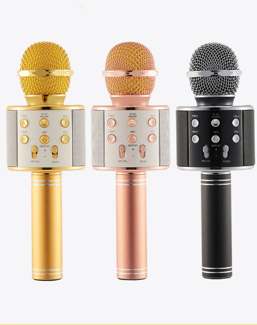 Q7 Handheld Microphone Bluetooth Wireless KTV avec haut-parleur microfono manuel pour smartphone Portable Karaoke Player5948451