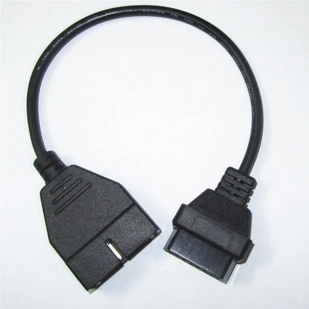 Carkitsshop Newest GM connector GM 12pin obd to 16pin obd2 connector, GM 12pin obd to obd2 16pin connector, 