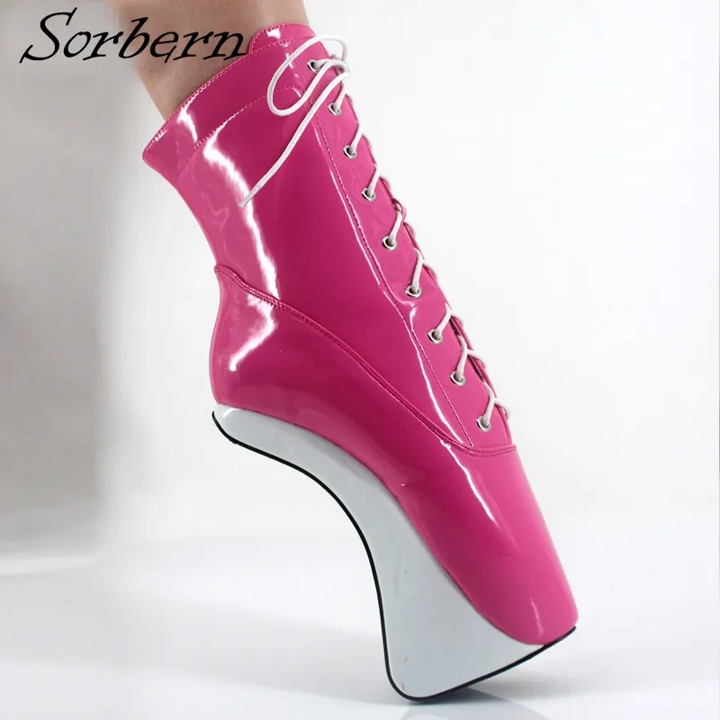 2018 Sorbern Femmes Ballet Bottes À Lacets Plus La Taille Nouvelle Arrivée Real Image Bottes Hautes Vente Chaude Chaussures Dames Chaussures Botte