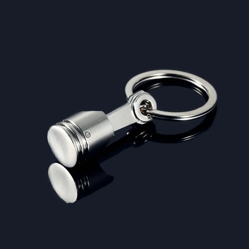 2017 Fashion Engine Piston Keychain Cromo lucido Creativo Hot Ricambi auto Modello Portachiavi Portachiavi Portachiavi Portachiavi