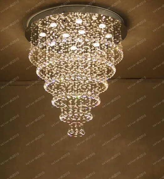 K9 Crystal Chandelier "Rain Drop" Crystal taklampa med LED GU10-lampor Vardagsrum Sovrum Restaurang Droplight Lights
