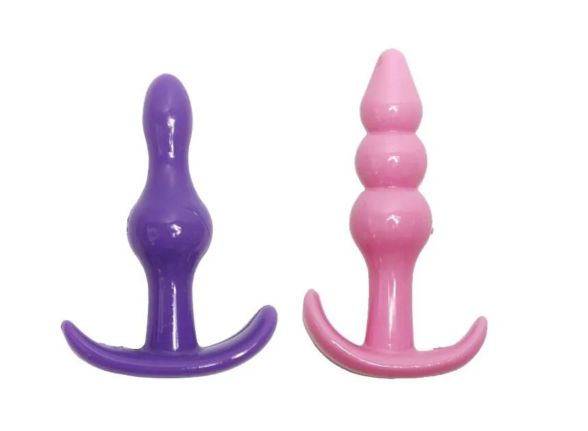 4 pçs / set Silicone Plug Anal Butt Plug Brinquedos Sexuais para Homens e Mulheres Anal Dildo Masturbação Brinquedos