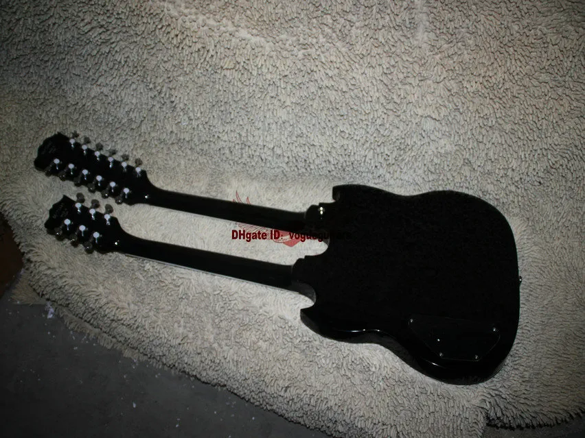 Musikinstrument nyaste bule dubbelhalselektrisk gitarr hög kvalitet 5034436