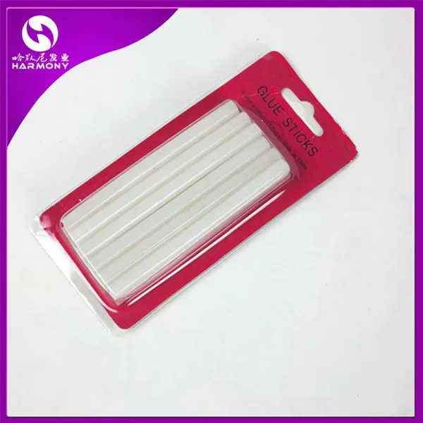Brown Color 7.5mm * 100mm Billigaste Små Storlek Hot Melt Keratin Lim Sticks För Hair Extensions / Funseion Lim Sticks