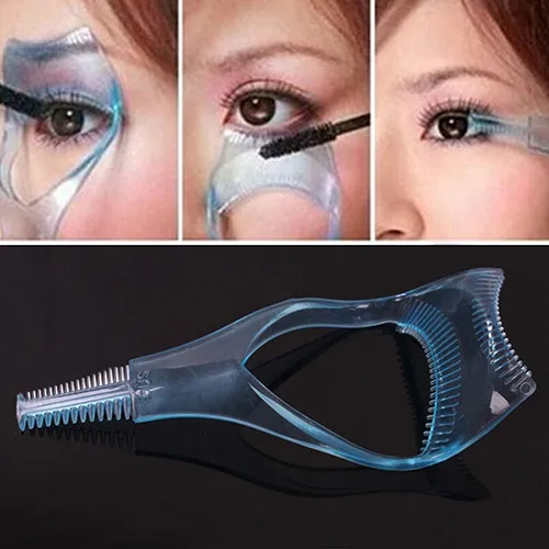Whole2016 3 in 1 Mascara Shield Guard Eyelash Comb Applicator Guide Card Makeup Tool 7COY 7147416