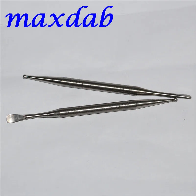 wholesale hand tools Gr2 Titanium Dabber Nail Wax Oil Picker tools For Smoking Scoop Ti Content 99% Carb cap 110mm support OEM