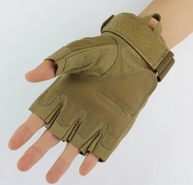 Half - finger tactical gloves training protection outdoor survival bike riding safety glove outdoor activities equipment gloves