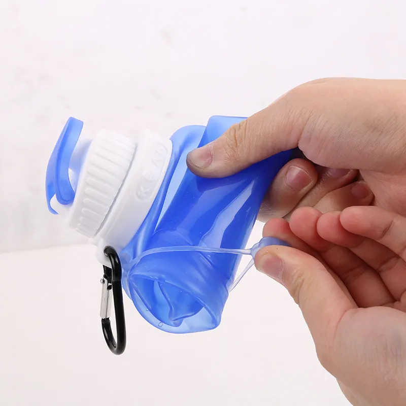 Bouteille d'eau pliante réutilisable, bouteilles de boisson pliables personnalisées pour enfants, livraison gratuite