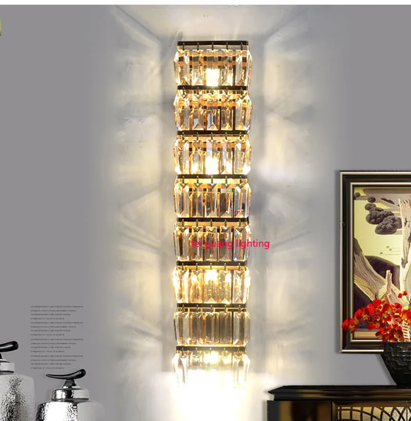 Living Room Wall Lights for Home led Wall Sconce Modern Crystal Wall Bedroom Crystal Lighting