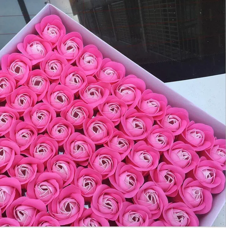 En gros 81 pièces/ensemble 6 cm à la main mousse artificielle Rose têtes de fleurs pour la décoration de mariage embrasser balle livraison gratuite