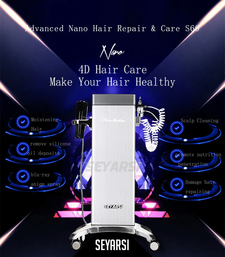 Nano Hair Steamer - Professional Hair Repair Tool, Scalp Moisture