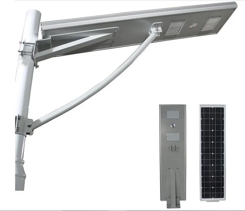 New arrivals 120W PIR motion sensor stand alone solar power street light integrated solar street light ip65 3 years Warranty