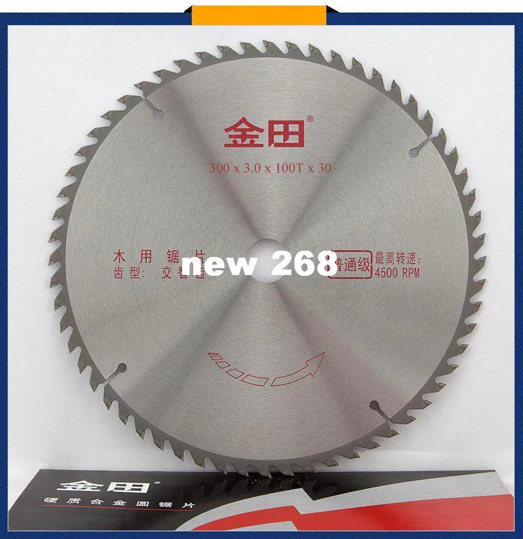 300 x 3.0 x 100T x 30 TCT woodworking wood circular saw cutting blades 12" diameter x 100 teeth x 1.2" bore