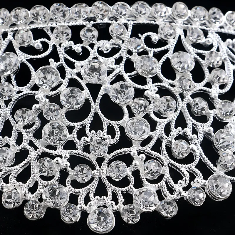 Underbara mousserande silver Big Wedding Diamante Pageant Tiaras Hairband Crystal Bridal Crowns for Brides Prom Pageant Hair Jewelry 3653512