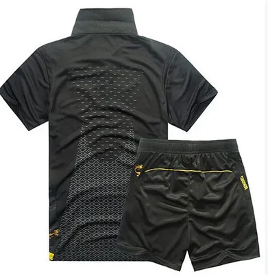 Li Ning badminton tennis de table men039s vêtements à manches courtes t-shirt men039s Tennis vêtements chemiseshorts séchage rapide 2018175
