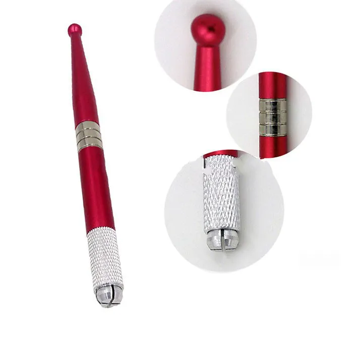 Professional Permanent Makeup Red Manual Pen Eyebrow Tattoo Pen For 3D Manual Permanent Makeup Cosmetic Eyebrows