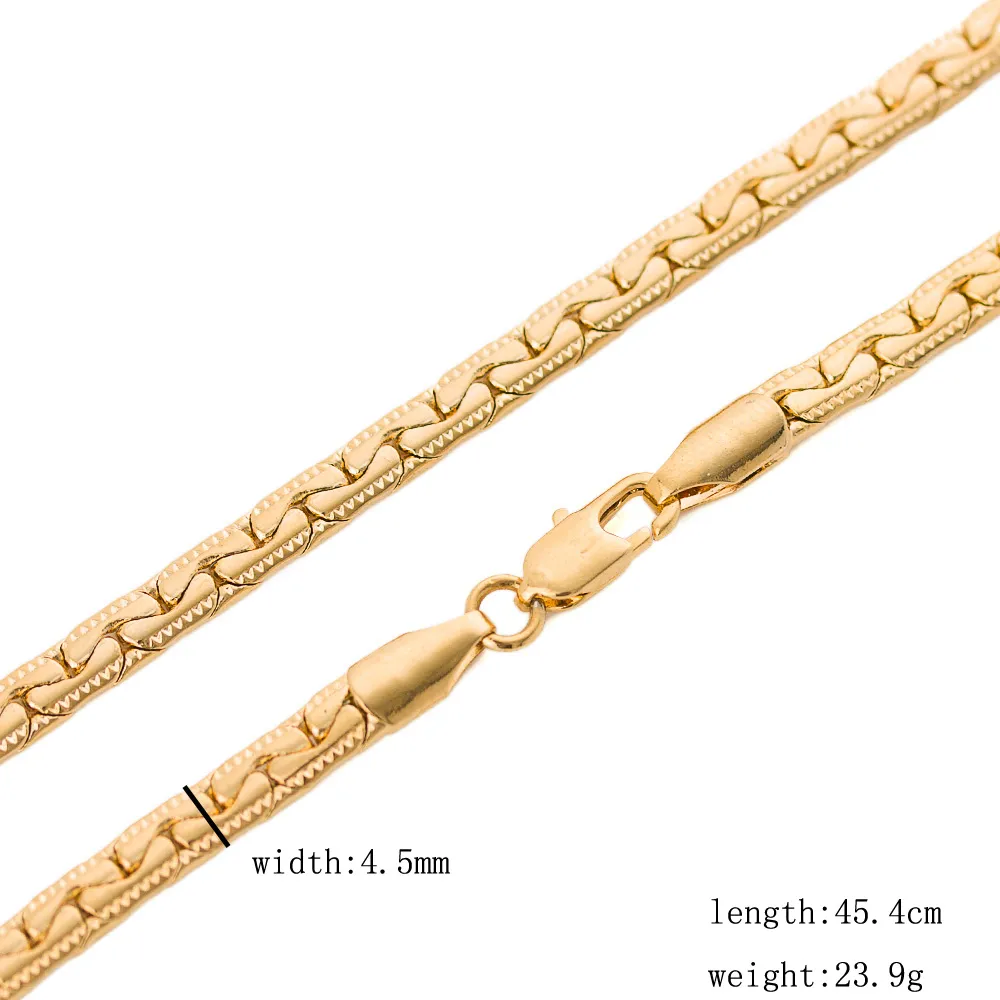 Collana di coppia placcata oro 18 carati modello pitone selvaggio africano popolare collana regalo all'ingrosso con collana di osso di serpente in rilievo in oro