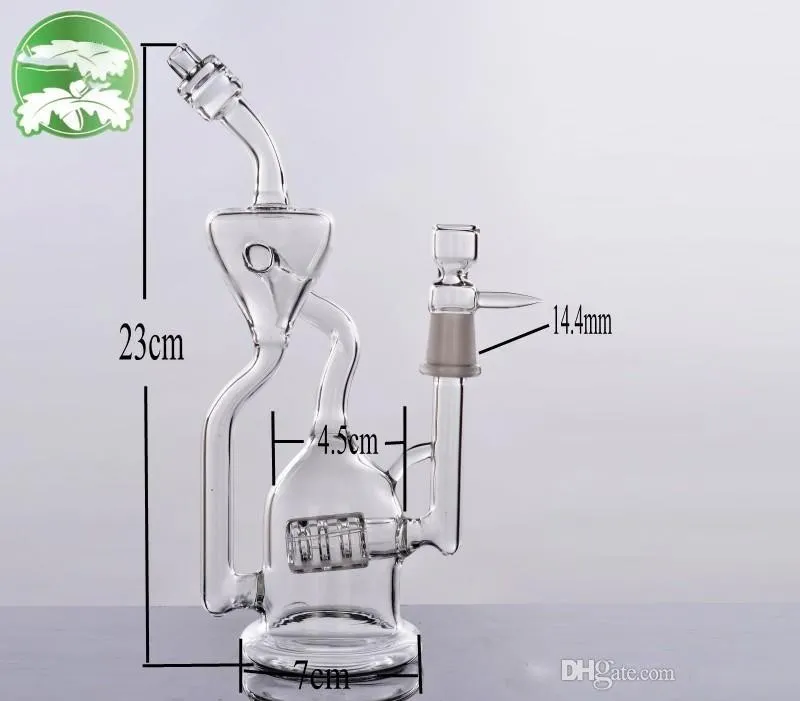 2022 reciclador de árbol triple perc glass hookahs agua tuberías burbujeador 14.4mm conjunta mano en línea ceniza cobrador tapas de aceite de glass bongs de vidrio