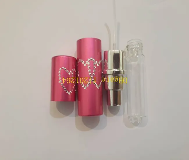 Hot sale Dual Lover Star 5ML Refillable Perfume Empty Bottle Spray Atomizer ,