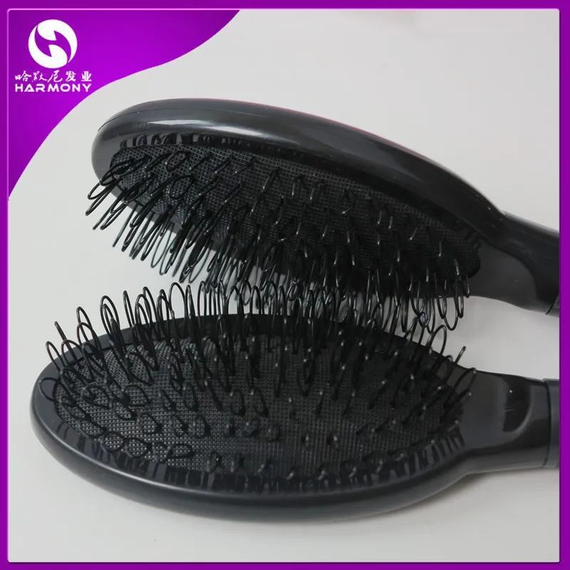 Professional Black plastic loop brush, Salon hair brush, nylon loop brush