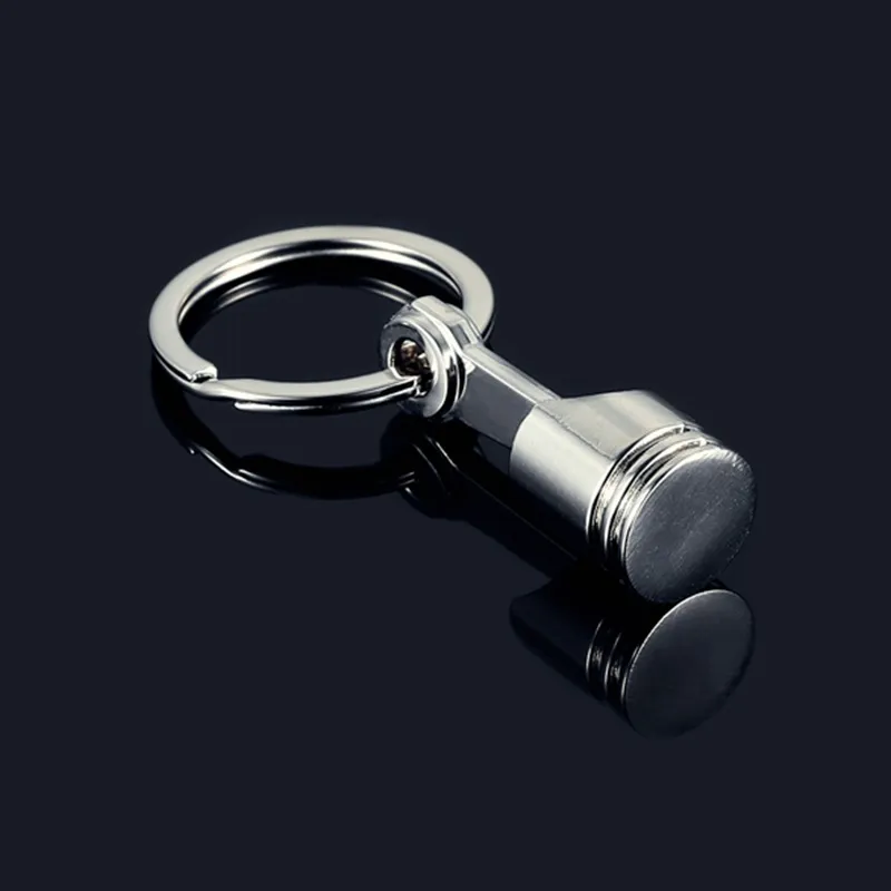 2017 Fashion Engine Piston Keychain Cromo lucido Creativo Hot Ricambi auto Modello Portachiavi Portachiavi Portachiavi Portachiavi