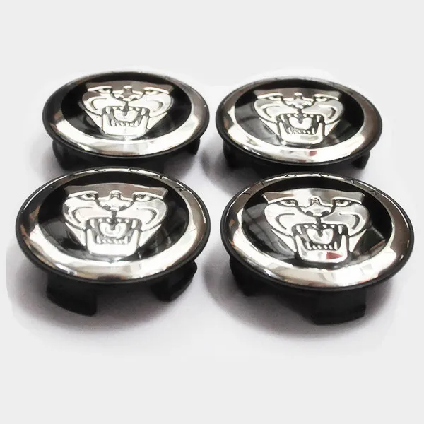 4 x vermelho preto novo para Jaguar vermelho xj xf xk xtype roda central tampas para o logotipo modificado de jaguar 58mm2343377