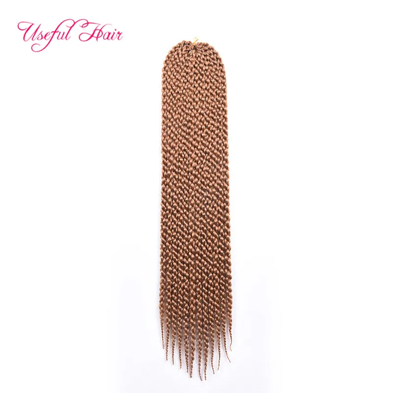 3D Cubic Twist Synthetic Szydełkowe warkocze Hair Extensions Ombre Splatanie Syntetyczne oplatanie Pudełko Włosów Braid Malibobo Pleciony w wiązkach