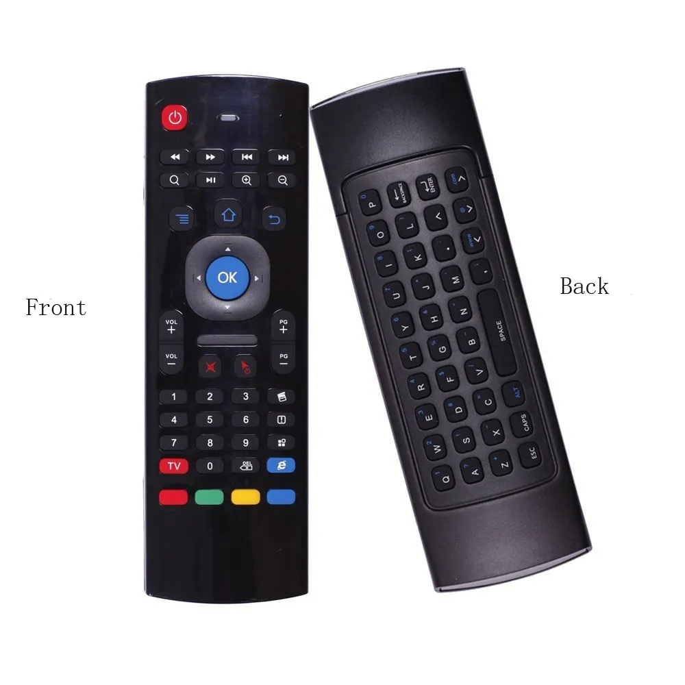 Venta caliente MX3 2.4GHz Teclado inalámbrico de aire de aire Control remoto Somatosensory IR Aprendizaje 6 Axis para mini PC Caja de TV Android Proyector