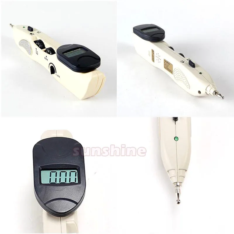 Electric Meridian Acupuncture Point Pen Automatisk meridan -detektordiagnos Acupunture Stimulation Massage Device för hemanvändning1795297