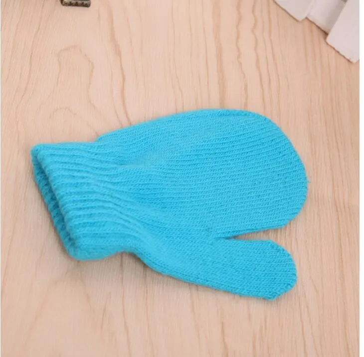 lindo bebé niños guantes tejer guante cálido niños niños niñas mitones guantes unisex unisex tejer guantes suaves y cálidos mitones de caramelo es