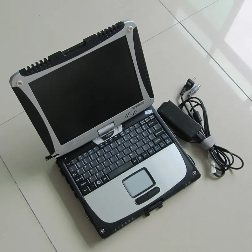 Herramienta de diagnóstico 100% portátil Toughbook CF19 CF-19 de alta calidad CF 19 ram 4g pantalla táctil con hdd mb star c3 c4 c5 para bmw icom a2 next