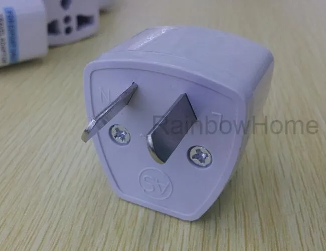 Universal Travel Power Plug Adapter Socket Jack AC Converter Converter Wall مع صندوق البيع بالتجزئة في الولايات المتحدة الأمريكية UK AU Standard