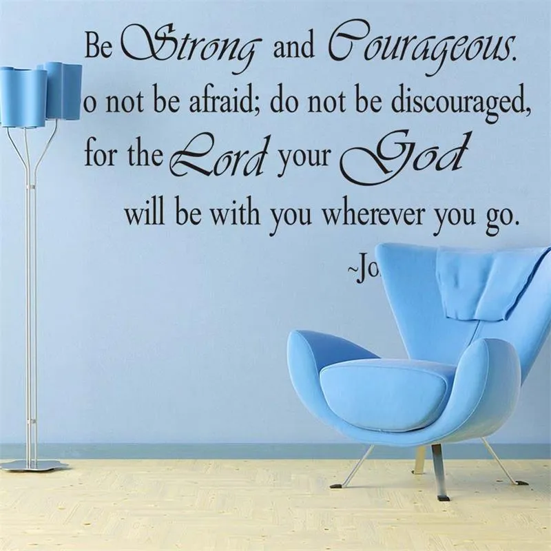 ZY8127 Christian Inspirational joshua Quotes Vinyl Lettering Wall Stickers 8127 Decals for Living Bedroom Home Decoration English Quote