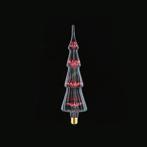 WOXIU Weihnachtsbaum Weinleseglas Weinlese-Faden-Glühlampe Edison Retro Lamp Sky spielt warme weiße Weihnachtstagdekorationen die Hauptrolle