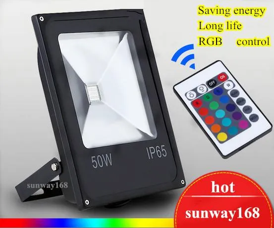 100 W LED-Flutlicht RGBW für den Außenbereich, wasserdicht, 50 W, 100 W, 150 W, 200 W, RGB-Flutlicht, DMX-Leistung, ausreichend, superhell, viele Farbanpassungen + Fernbedienung