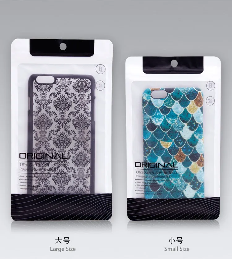 Wholesale Plastic Packaging Bags For Phone Case For iPhone 4s 5s 6s 6 plus Samsung With 