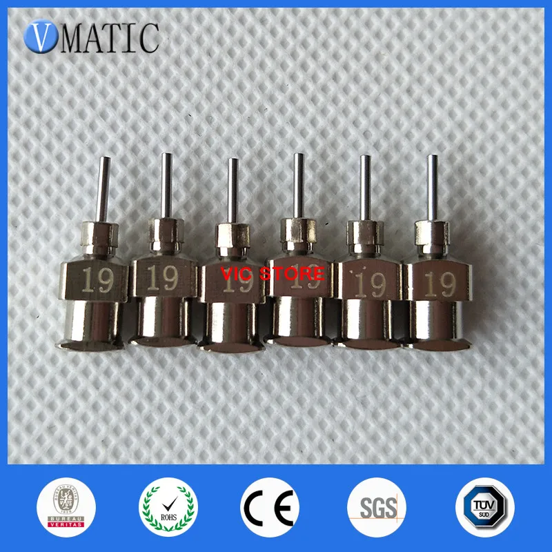 Composant électronique VMatic Tous les conseils en métal 19g 1/4 pouce émoussé en acier inoxydable Distribution Aiguilles Seringue Conseils à aiguilles