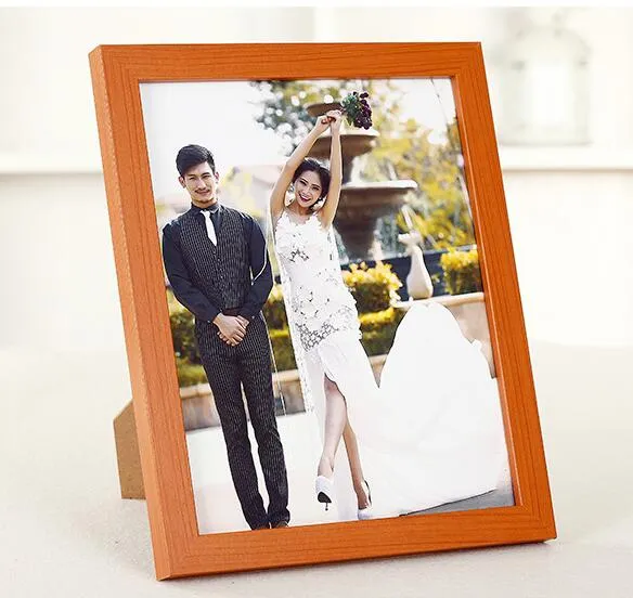 8.9x12.7cm Wood Material Photo picture Frame white wedding wood framesFestival furniture decorating crafts frames business gift