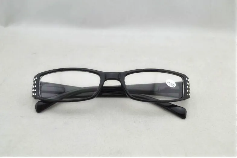Nouveau femmes diamant mince lunettes de lecture cristal cadre lecteur pour dame noir marron livraison gratuite