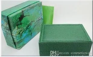 Luxus-Uhren-Boxen grün mit Original-Uhr-Box-Papiere-Karten-Geldbörsen-Boxscasen Luxusuhren