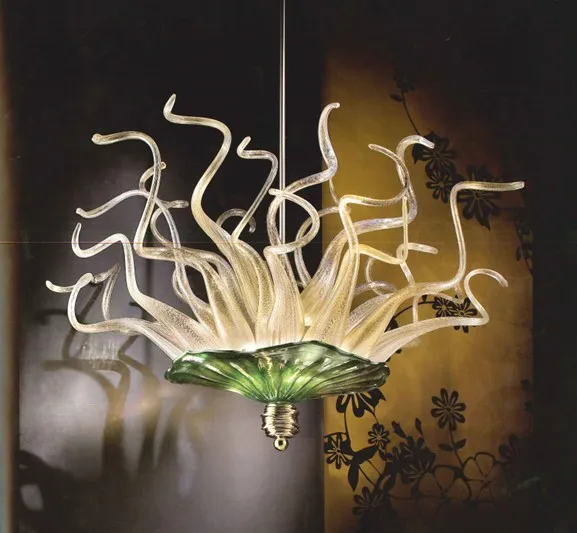 Wholesale Pendant Lamp Modern Flower Chandeliers Italian Lamps Style Hand Blown Glass Hotel Chandelier Light