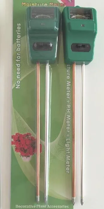 New Arrival 3 in 1 PH Tester Soil Detector Water Moisture humidity Light Test Meter Sensor for Garden Plant Flower