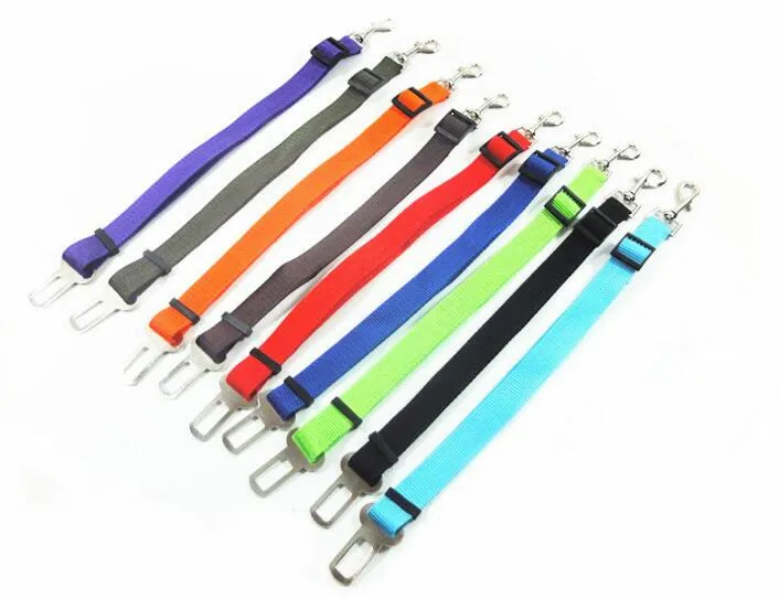 Verstelbare Pet Cat Auto Veiligheid Seat Riem Harnas Voertuig Gordel Voor Honden Zetgordel Clip Breedte 2.5cm Hond Auto Gordel Dog Chain