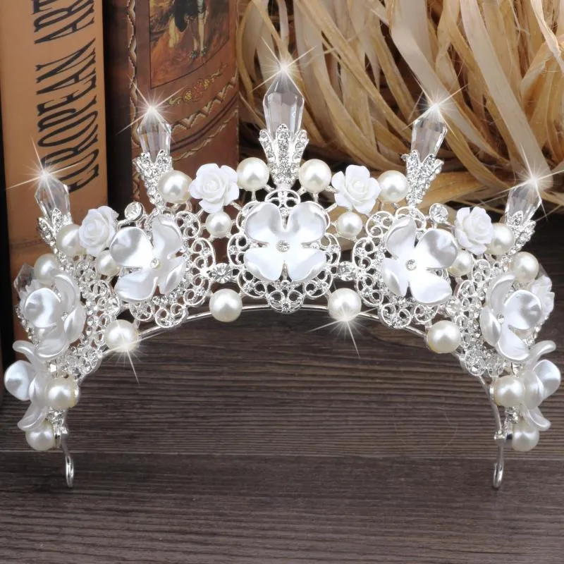 Lindo espumante prata grande casamento diamante pageant tiaras hairband cristal coroas de noiva para noivas jóias de cabelo headpiece3698760