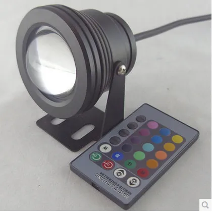 10 Вт RGB Floodlight Подводные светодиодные светодиодные огни плавание бассейн.