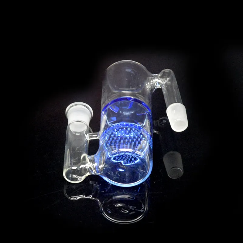 14mm de favo de mel e de hidromassagem de vidro apanhador de cinzas Bubbler tubo de água de vidro Crystal Clear percolator Ashcatcher vidro Hookah 2016