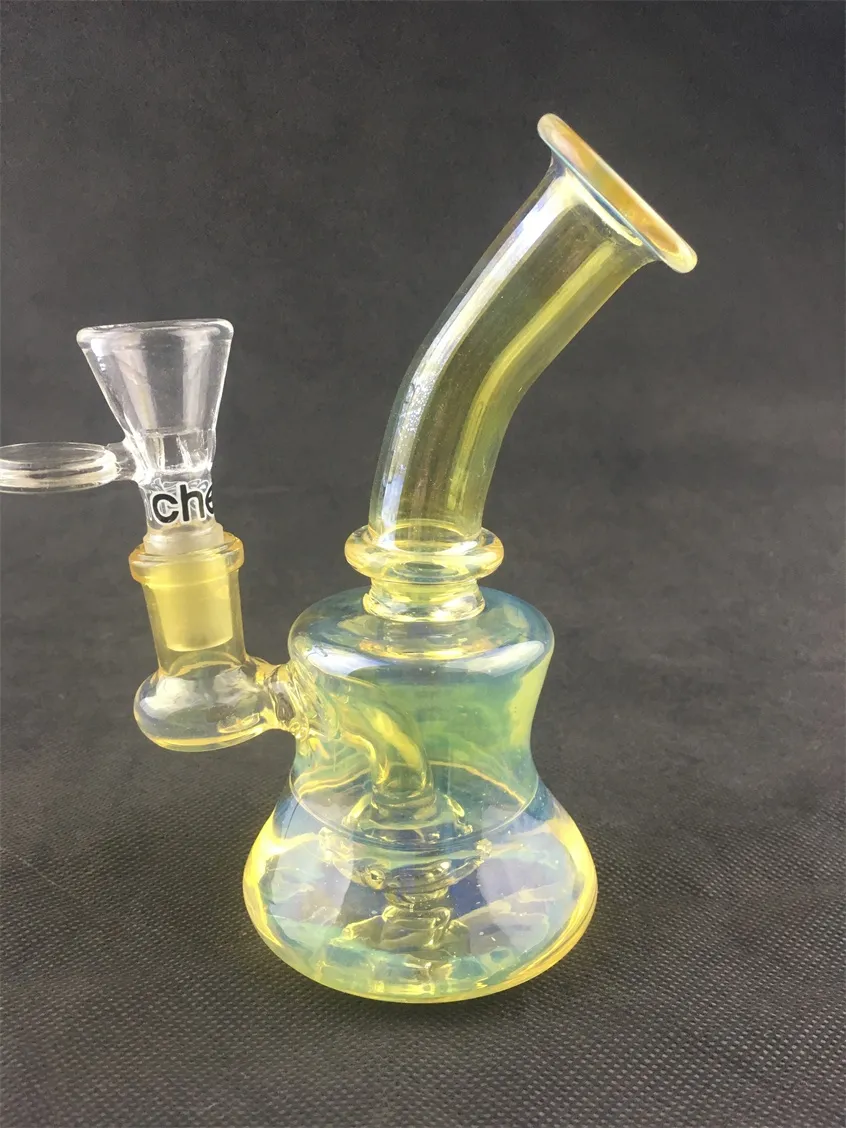 Narguilé en verre, bang de plate-forme de forage pétrolier lumineux gtl, pipe à fumer, joint de 14 mm sont les bienvenus à la commande