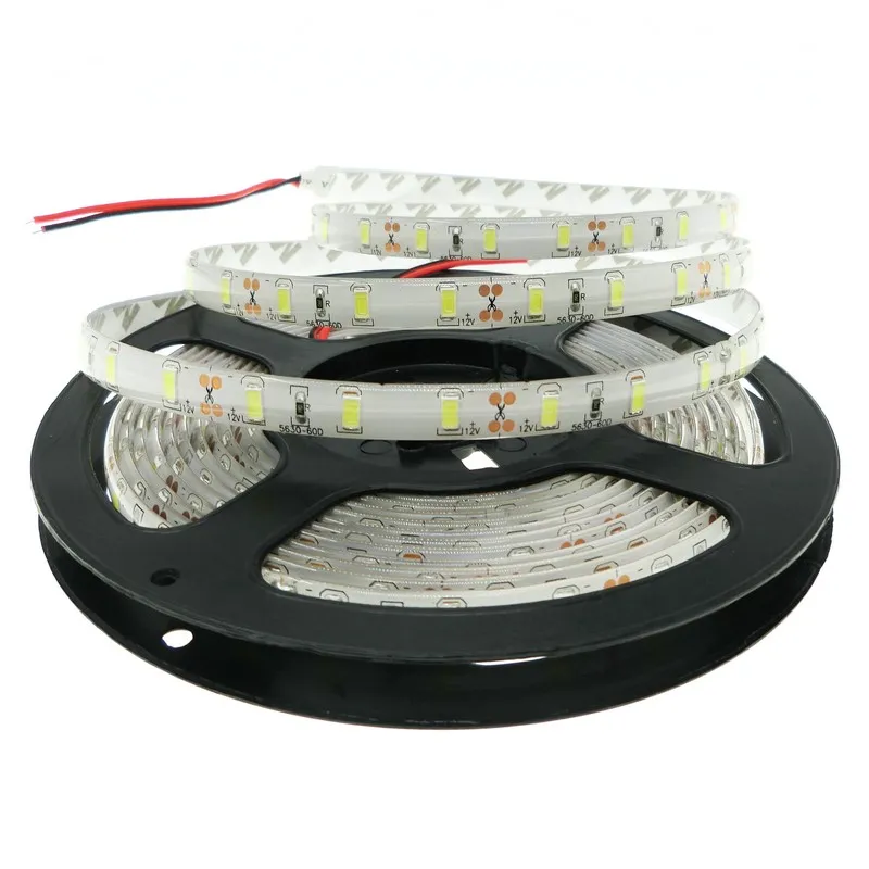 100 м 20 рулонов высокой мощности 100 Вт Яркий 5 м 300 Led 5630 SMD холодный белый теплый белый Гибкие светодиодные полосы света водонепроницаемый IP65 12 В